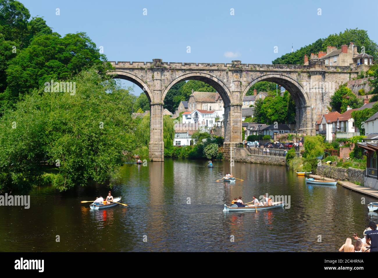 Knaresborough Viaduct & River Nidd in North Yorkshire Stock Photo Alamy
