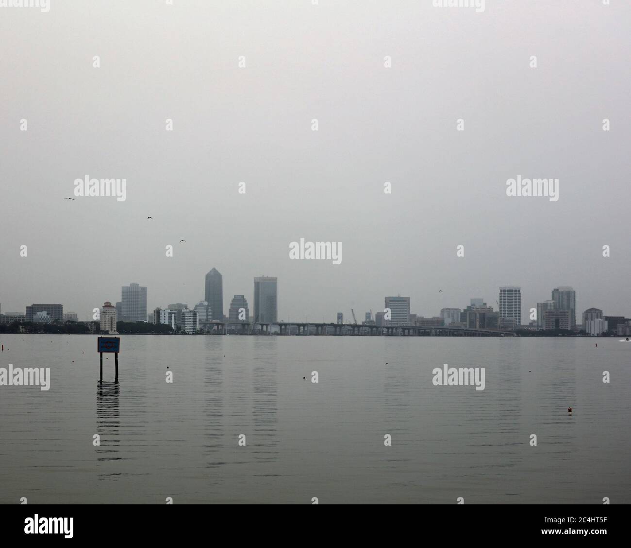 Jacksonville, FL June 27th A view from Baker Point Park of downtown