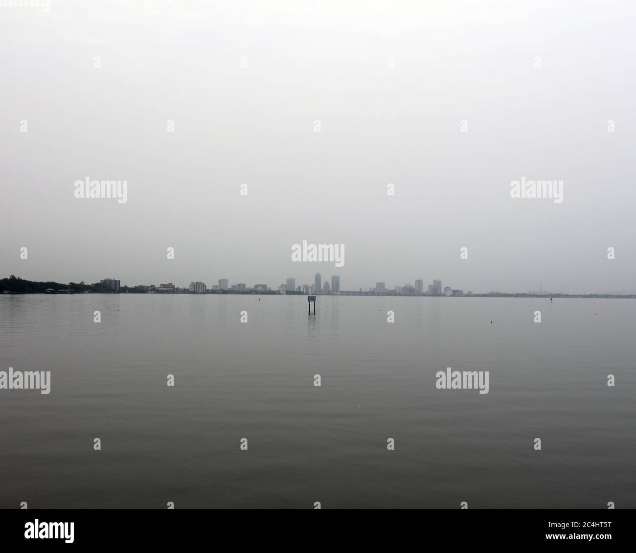 Jacksonville, FL June 27th A view from Baker Point Park of downtown