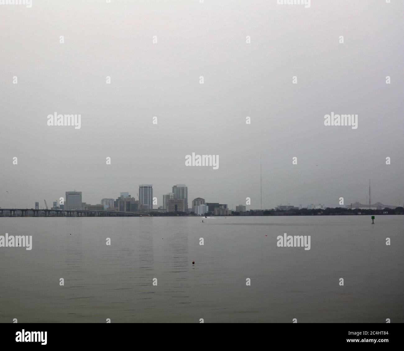 Jacksonville, FL June 27th A view from Baker Point Park of downtown