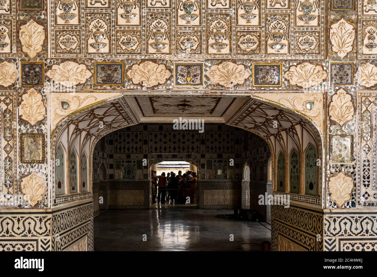 Sheesh Mahal Amber Fort Jaipur India High Resolution Stock Photography ...