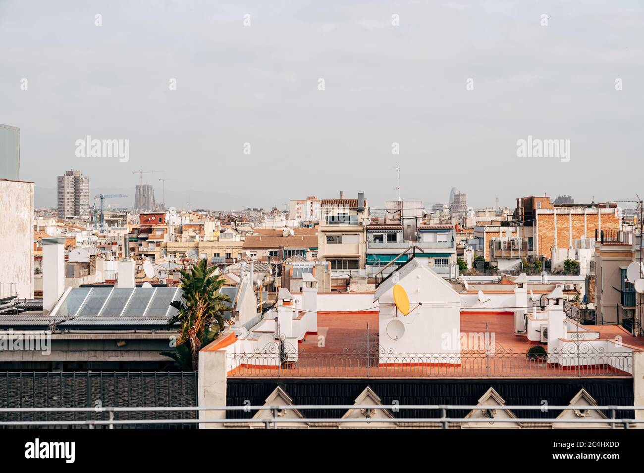 Cityscape view of the city of Barcelona in Spain Stock Photo - Alamy