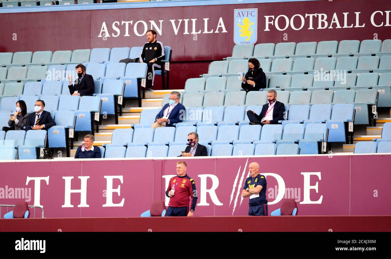 Aston Villa Manager Dean Smith Front Left In The Stands During The Premier League Match At Villa Park Birmingham Stock Photo Alamy Aston Villa Manager Dean Smith Front Left In The Stands During The Premier League Match At Villa Park Birmingham Stock Photo Alamy