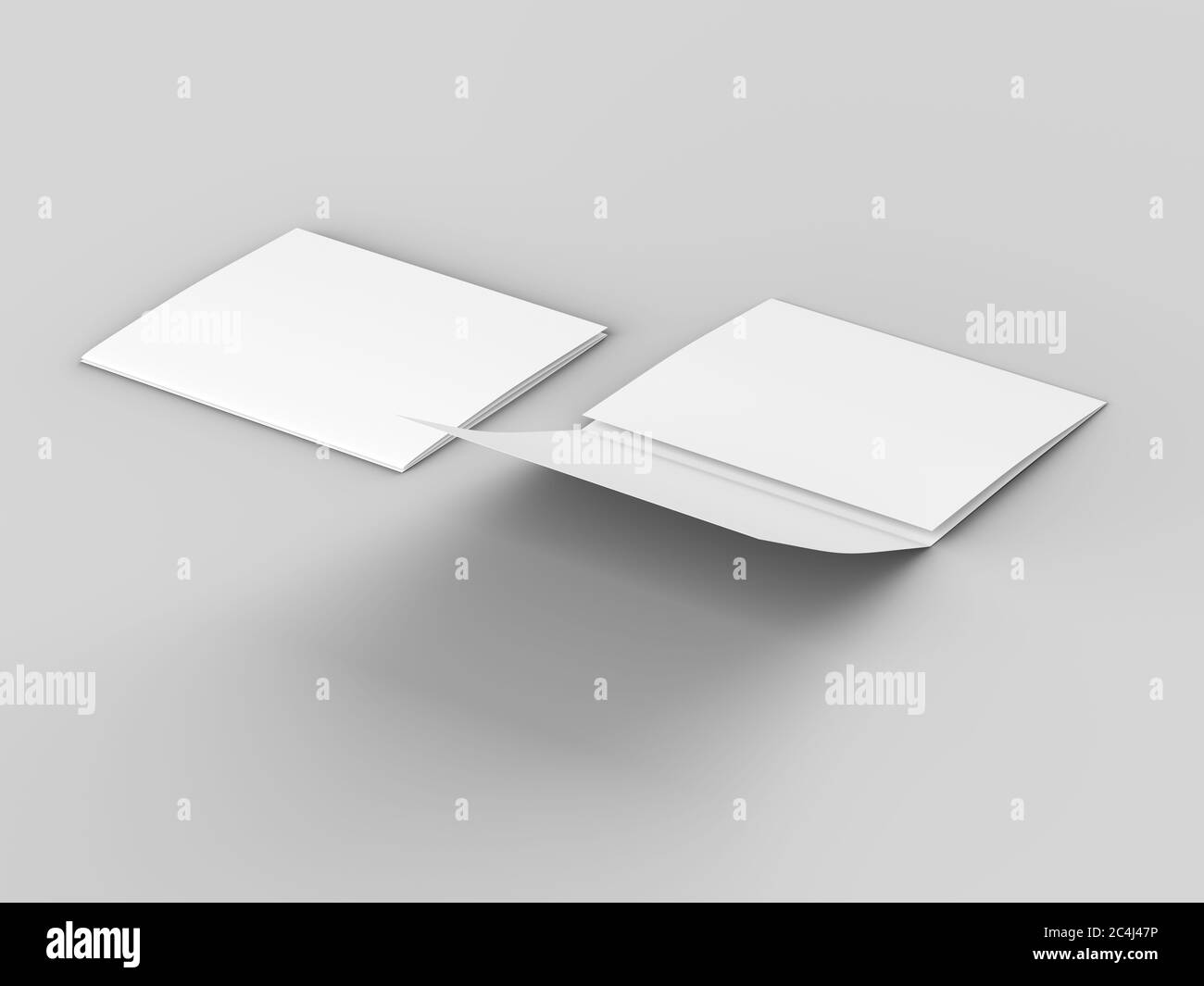 Tri Folder Open Blank tri fold brochure design isolated hi-res stock photography and ...