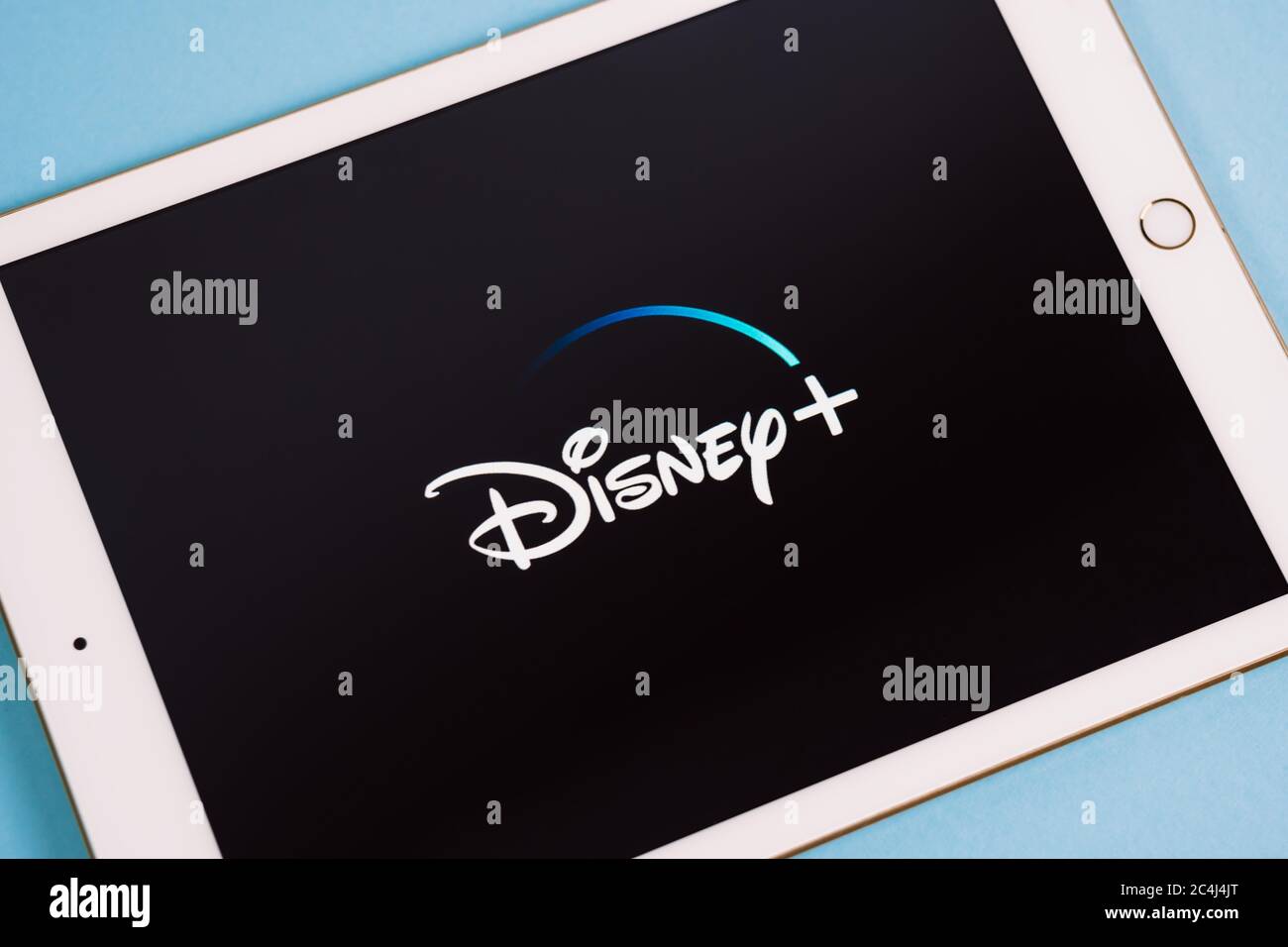 Tablet with Disney plus logo on the screen Stock Photo Alamy