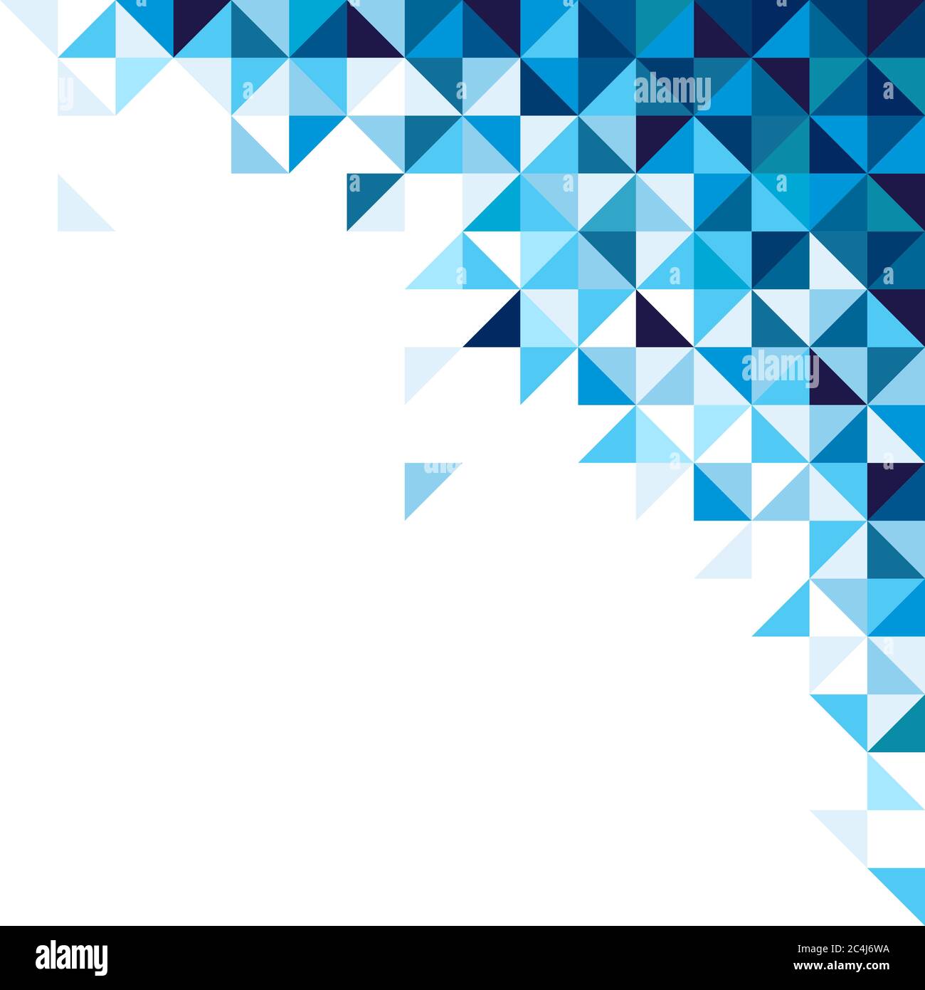 Abstract, geometric background, triangle and square, blue Stock Vector