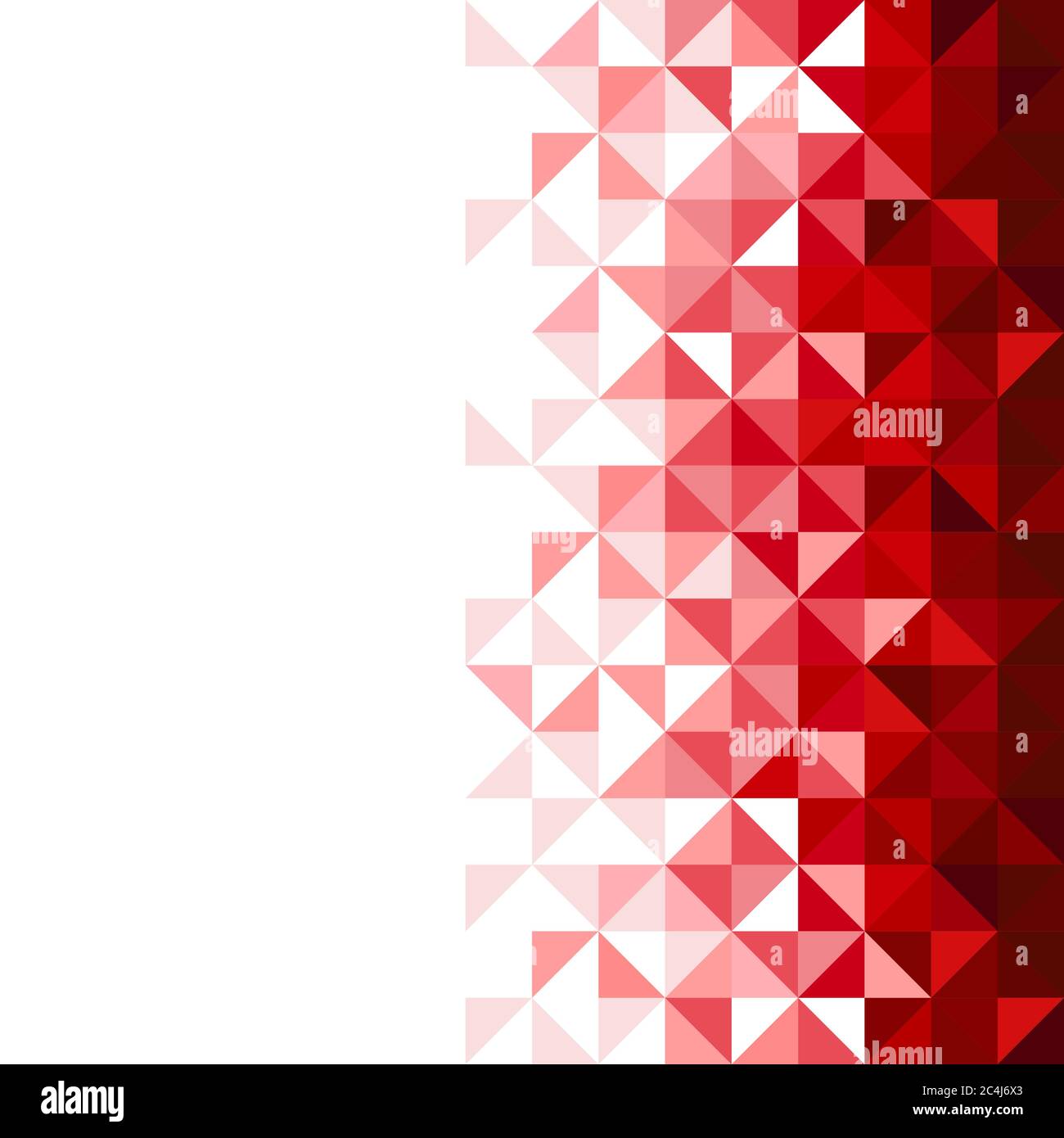 Abstract, geometric background, triangle and square, red Stock Vector