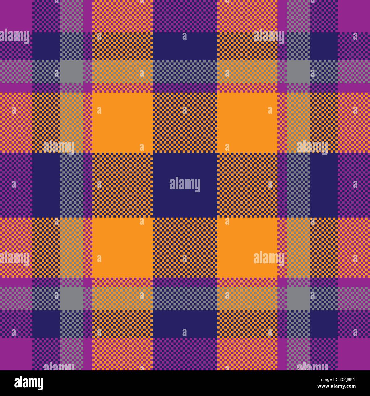 Pixel background vector design. Modern seamless pattern plaid. Square ...