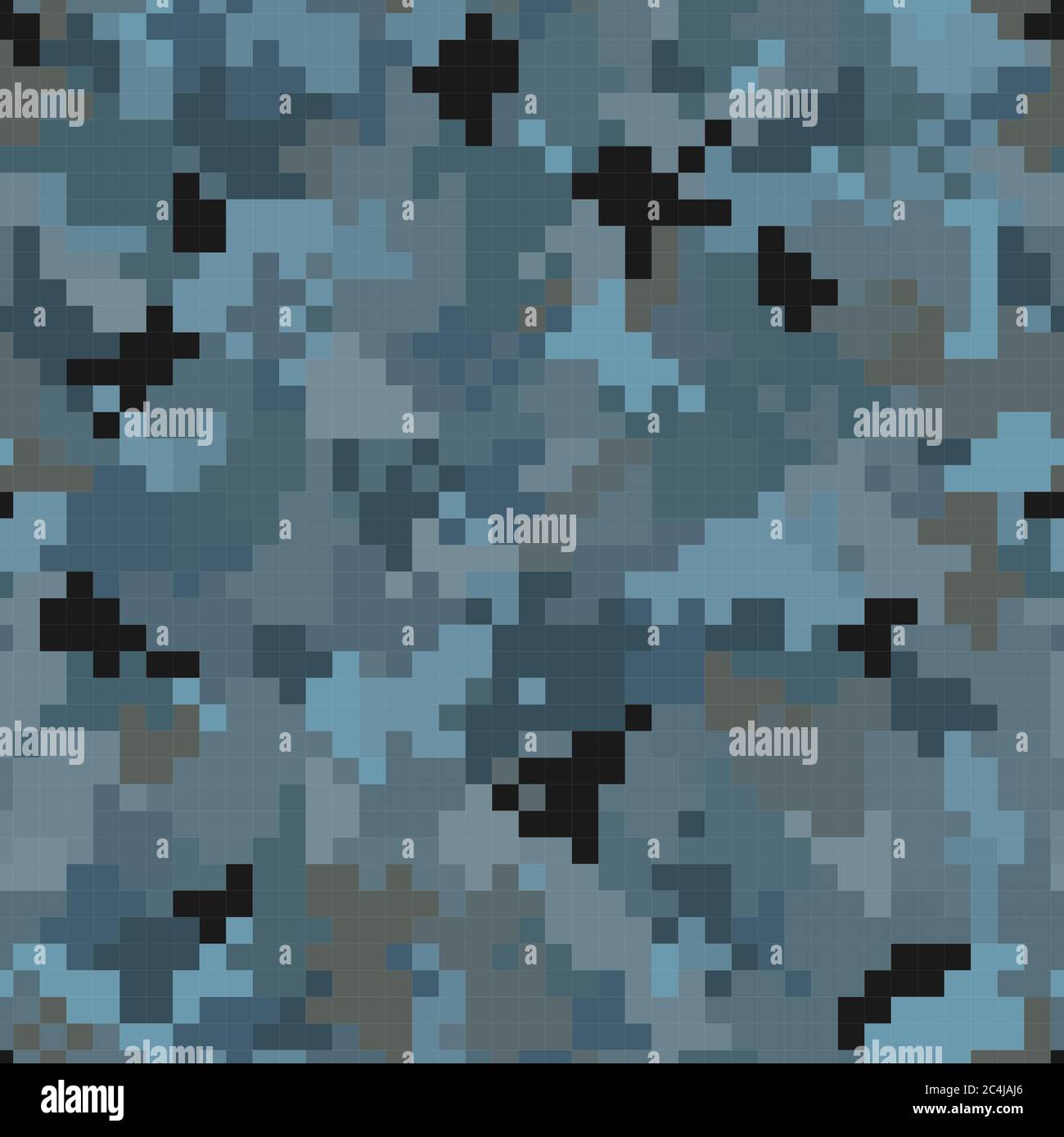 Military Camouflage Seamless Pattern Urban Digital Pixel Style Stock Vector Image Art Alamy