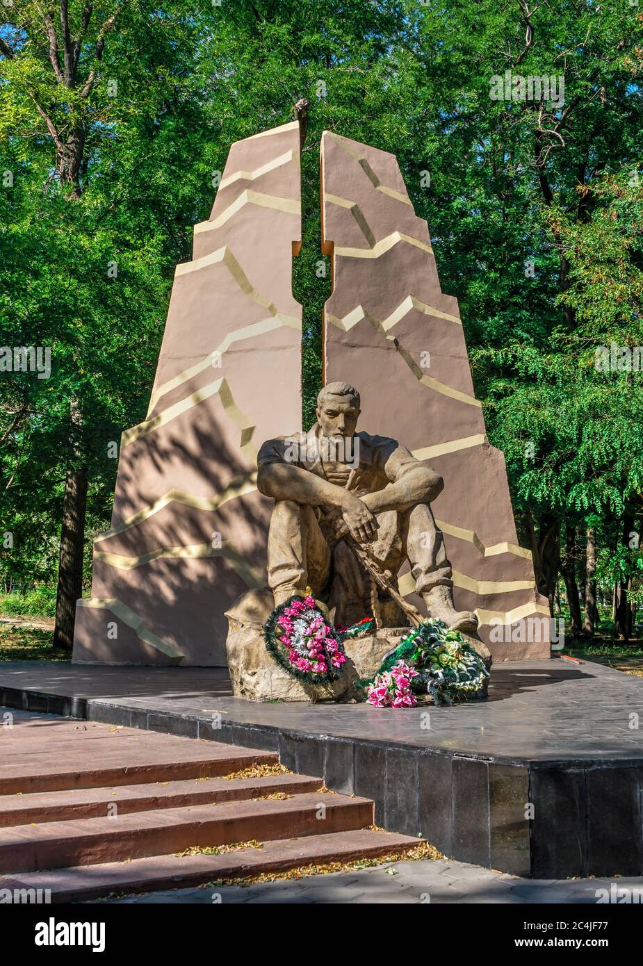 Odessa, Ukraine 09.16.2019. Monument to honours of Soviet soldiers killed in Afghanistan Stock Photo