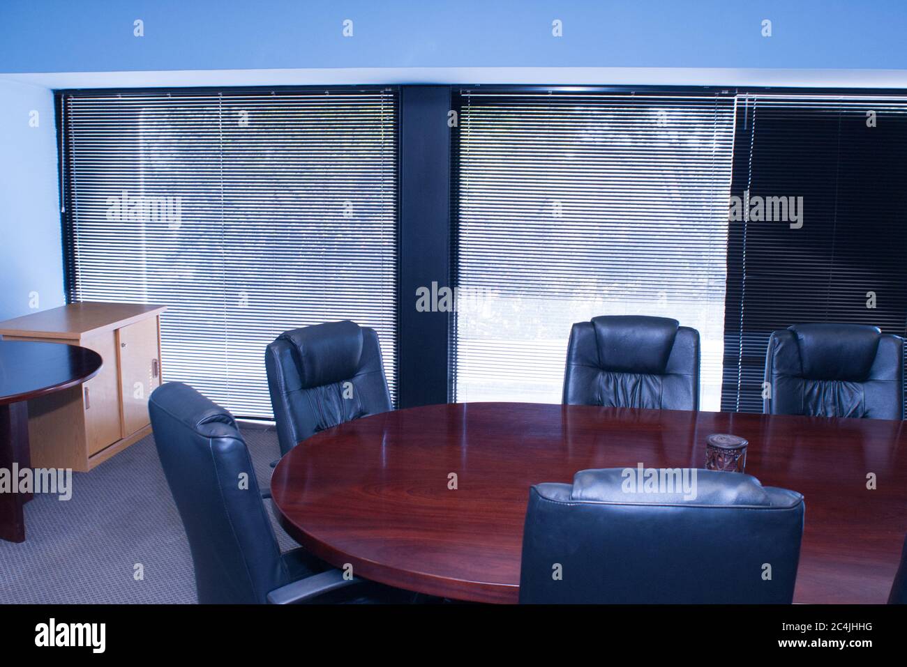 Conceptual image empty boardroom. Stock Photo
