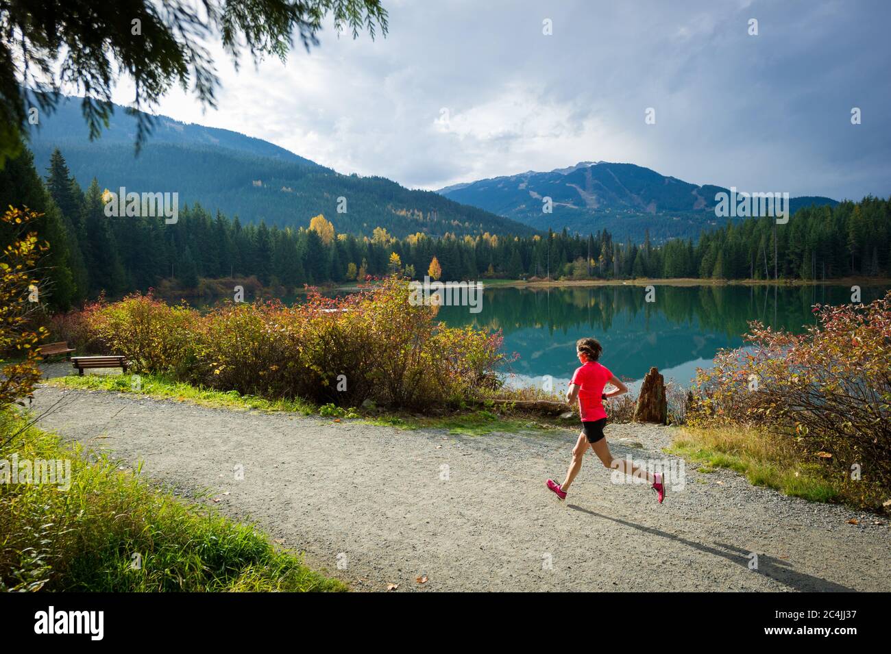 Whistler, BC, Canada Whistler 50 and Ultra Marathon Stock Photo