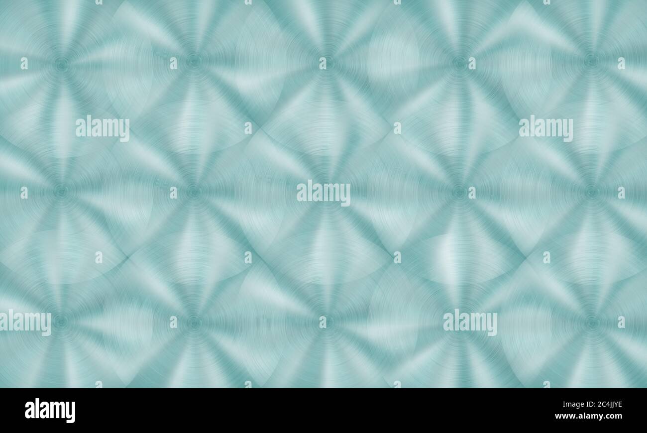 Abstract shiny metal background with circular brushed texture in light ...
