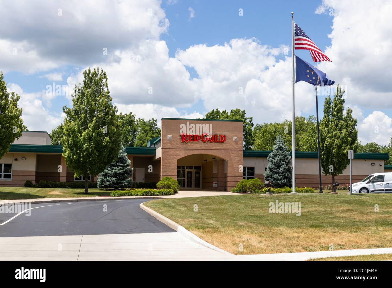 Elwood Circa June 2020 Red Gold Corporate Office. Red Gold is a