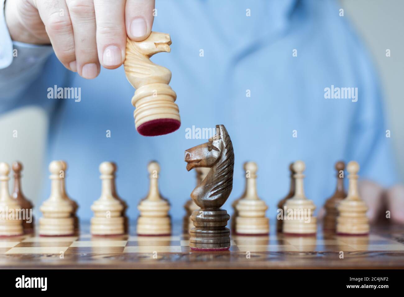 Chess Player Calculate Movies and Game Strategy Stock Photo - Image of  business, pensive: 89308060