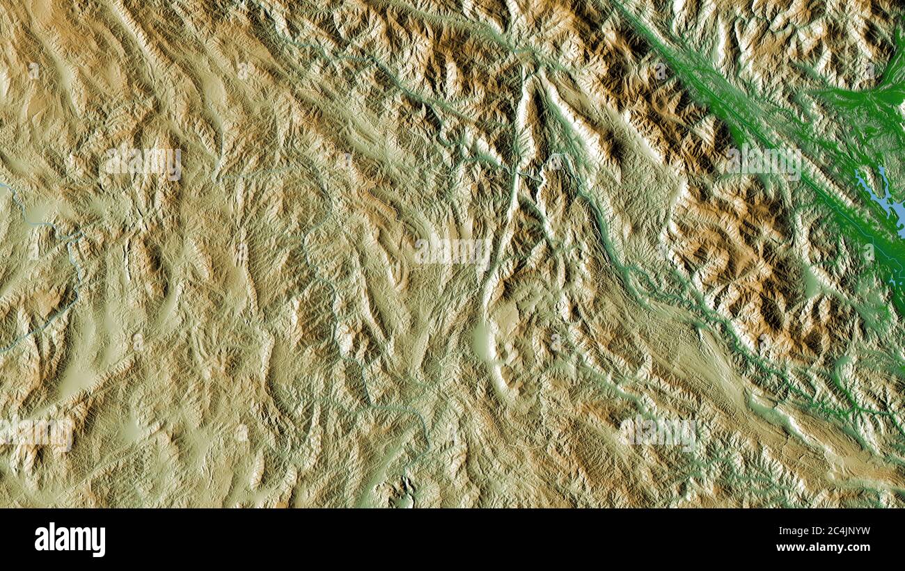 điện Bien Province Of Vietnam Colored Shader Data With Lakes And Rivers Shape Outlined Against Its Country Area 3d Rendering Stock Photo Alamy