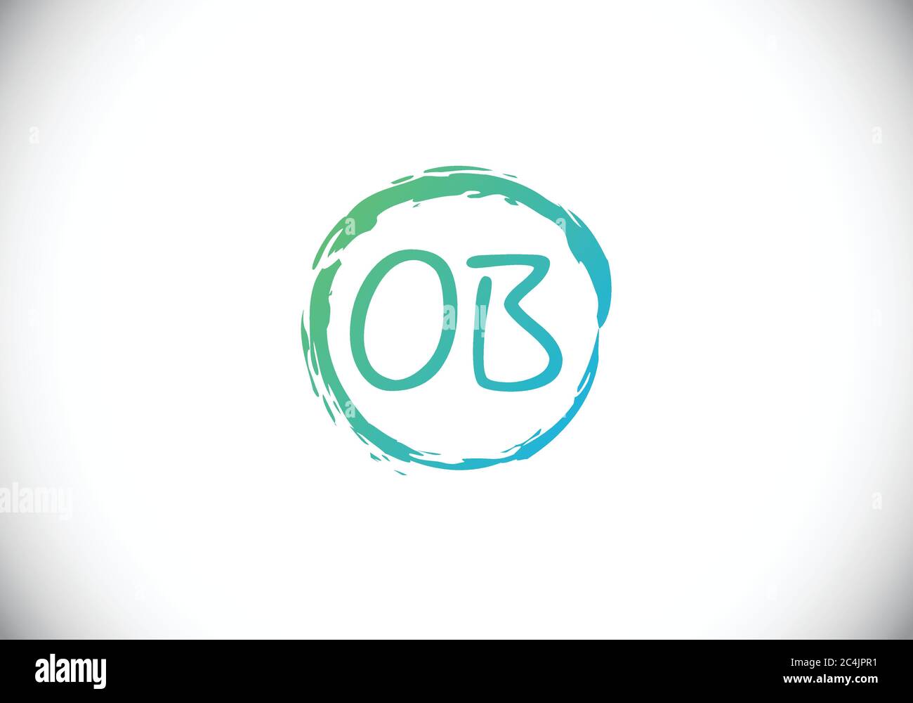 Initial Monogram Letter O B Logo Design Vector Template. O B Letter ...