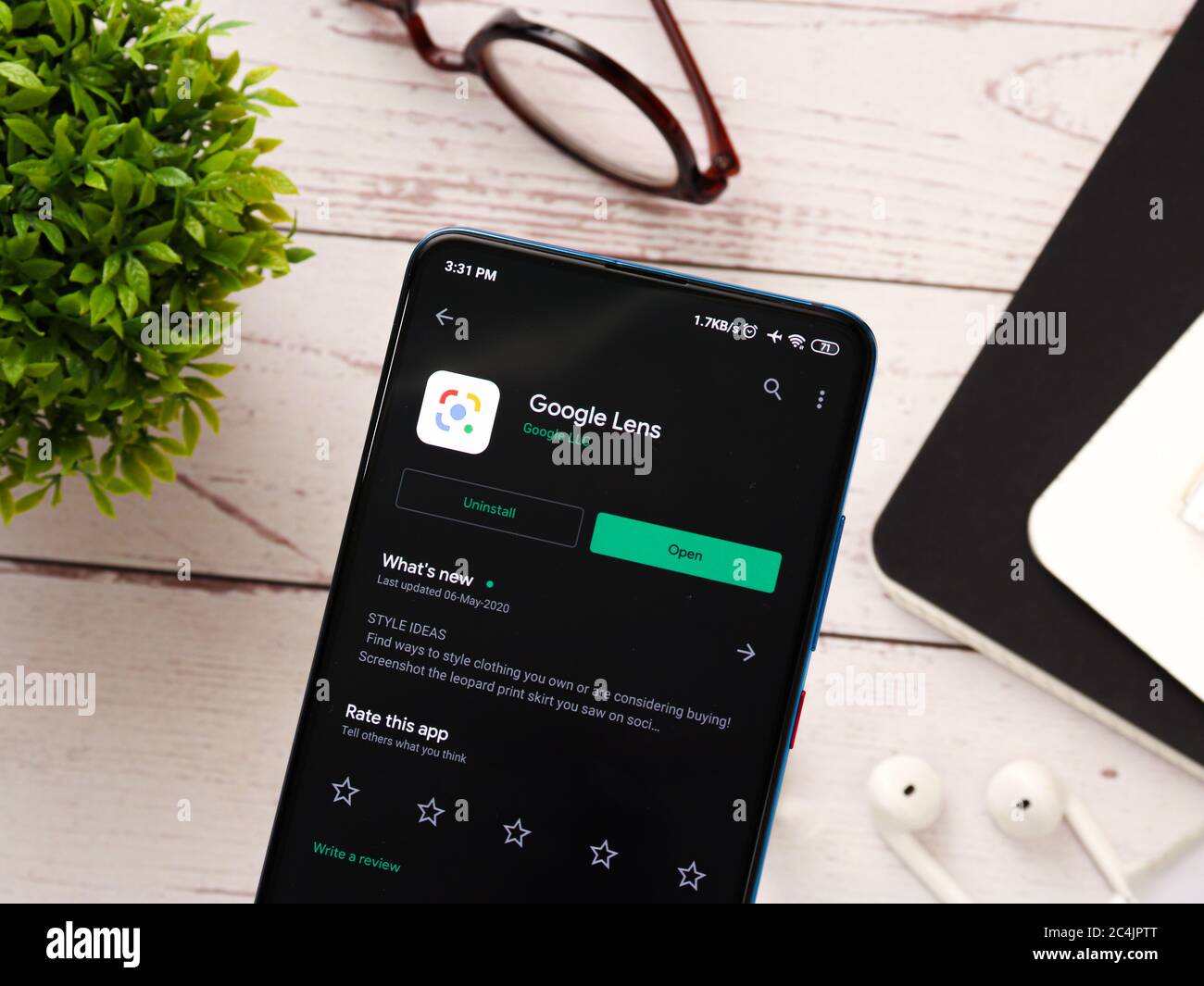 Assam, india June 25, 2020 Google lens to identify objects and text