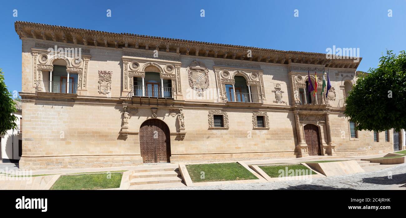 Town hall of Baeza. Renaissance city in the province of Jaén. World heritage site. Andalusia, Spain Stock Photo