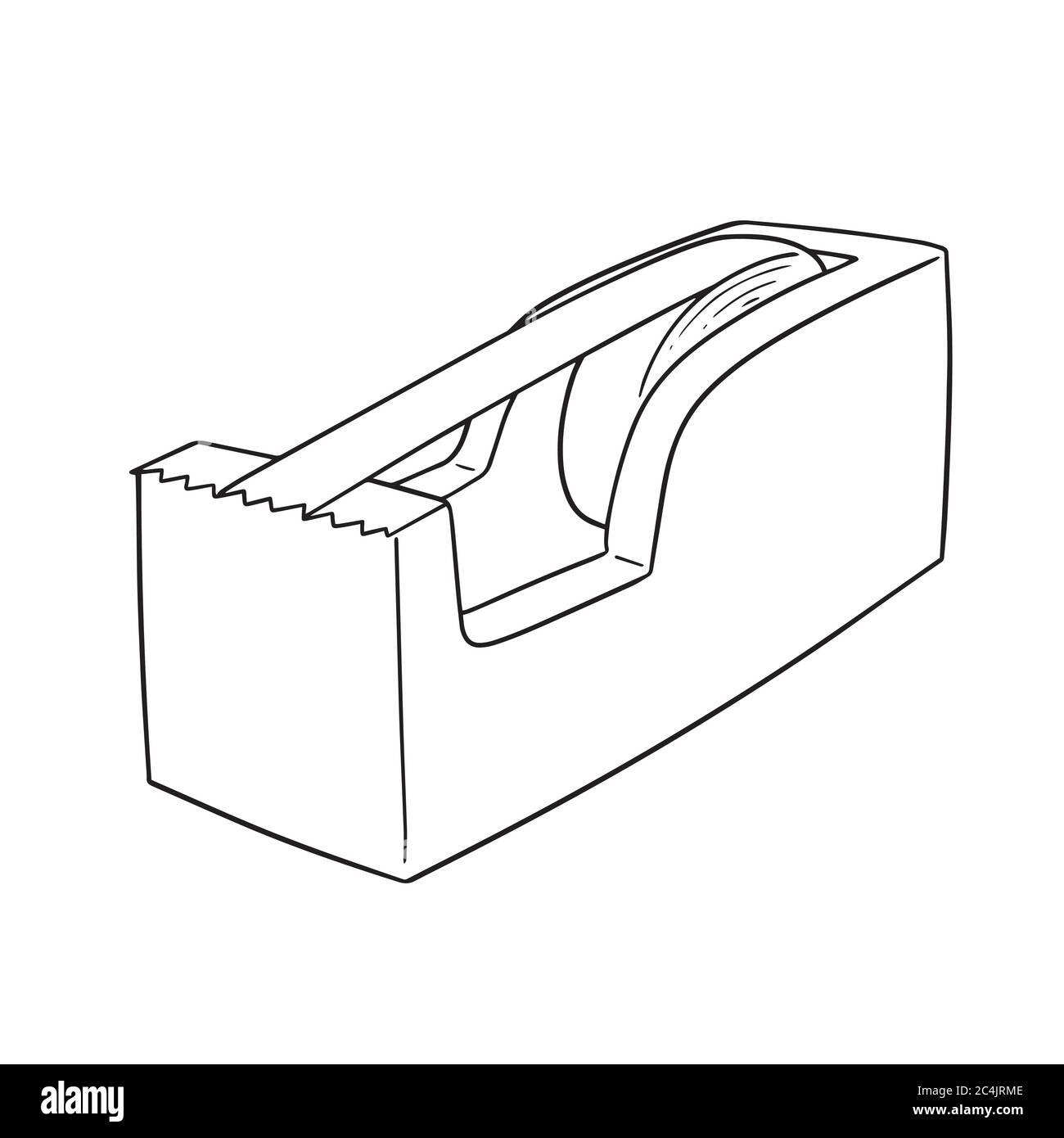 vector of tape dispenser Stock Vector Image & Art Alamy