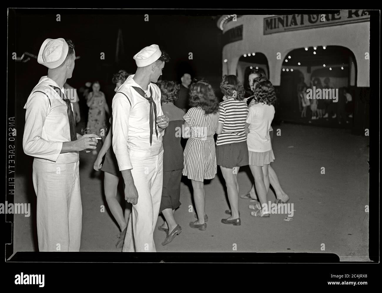 A Couple Of Sailors Watch The Pretty Girls Walk By At The Crystal Beach Amusement Park In Ontario Canada 1945 Image From 2 5 X 3 5 Inch Negative Stock Photo Alamy A Couple Of Sailors Watch The Pretty Girls Walk By At The Crystal Beach Amusement Park In Ontario Canada 1945 Image From 2 5 X 3 5 Inch Negative Stock Photo Alamy