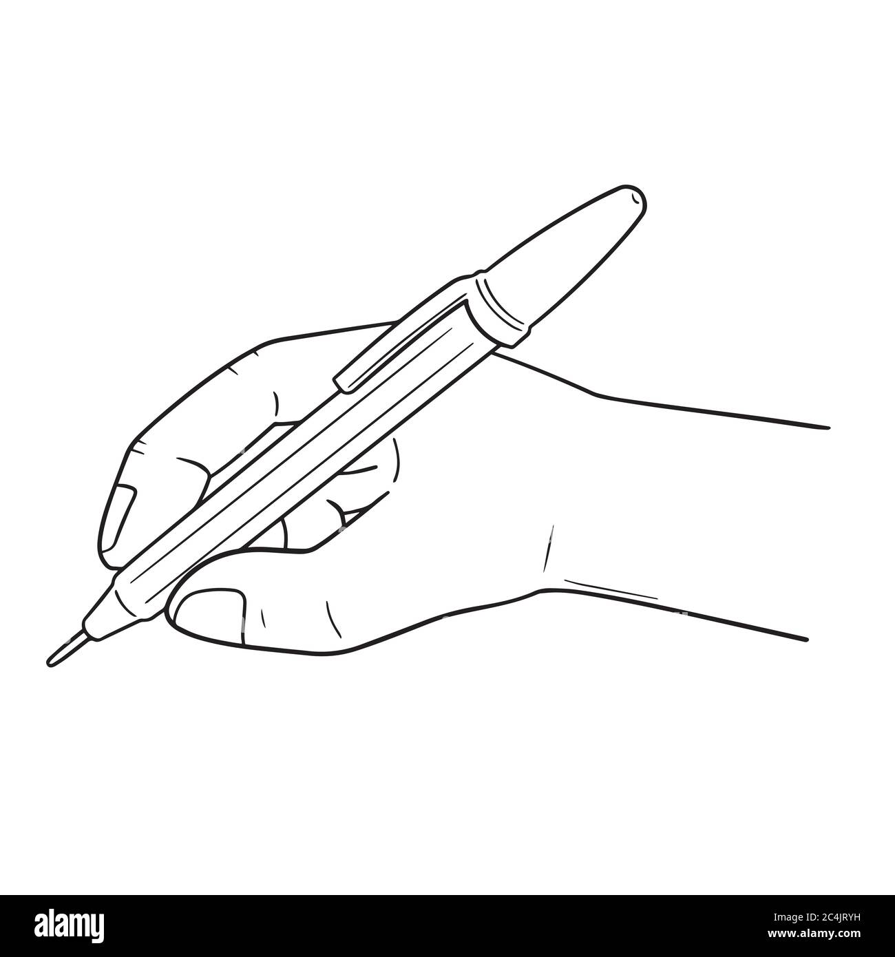 vector set of hand writing with pen Stock Vector Image & Art - Alamy