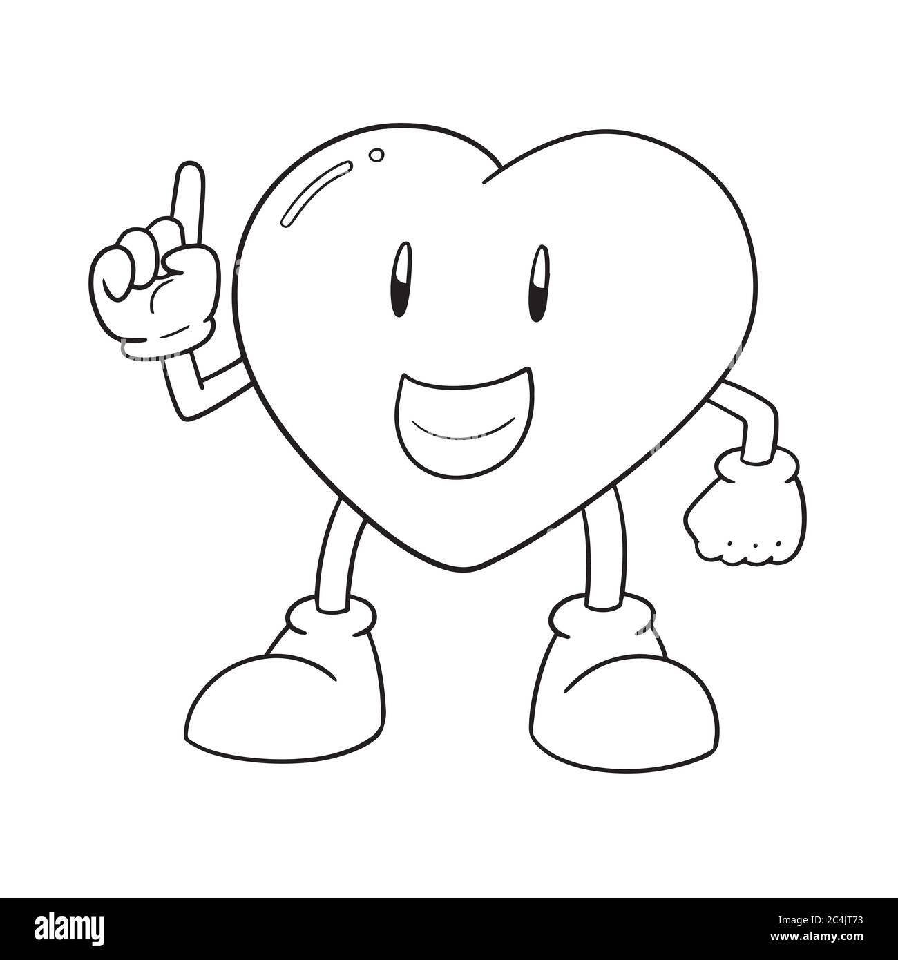 vector of heart cartoon Stock Vector Image &amp; Art - Alamy