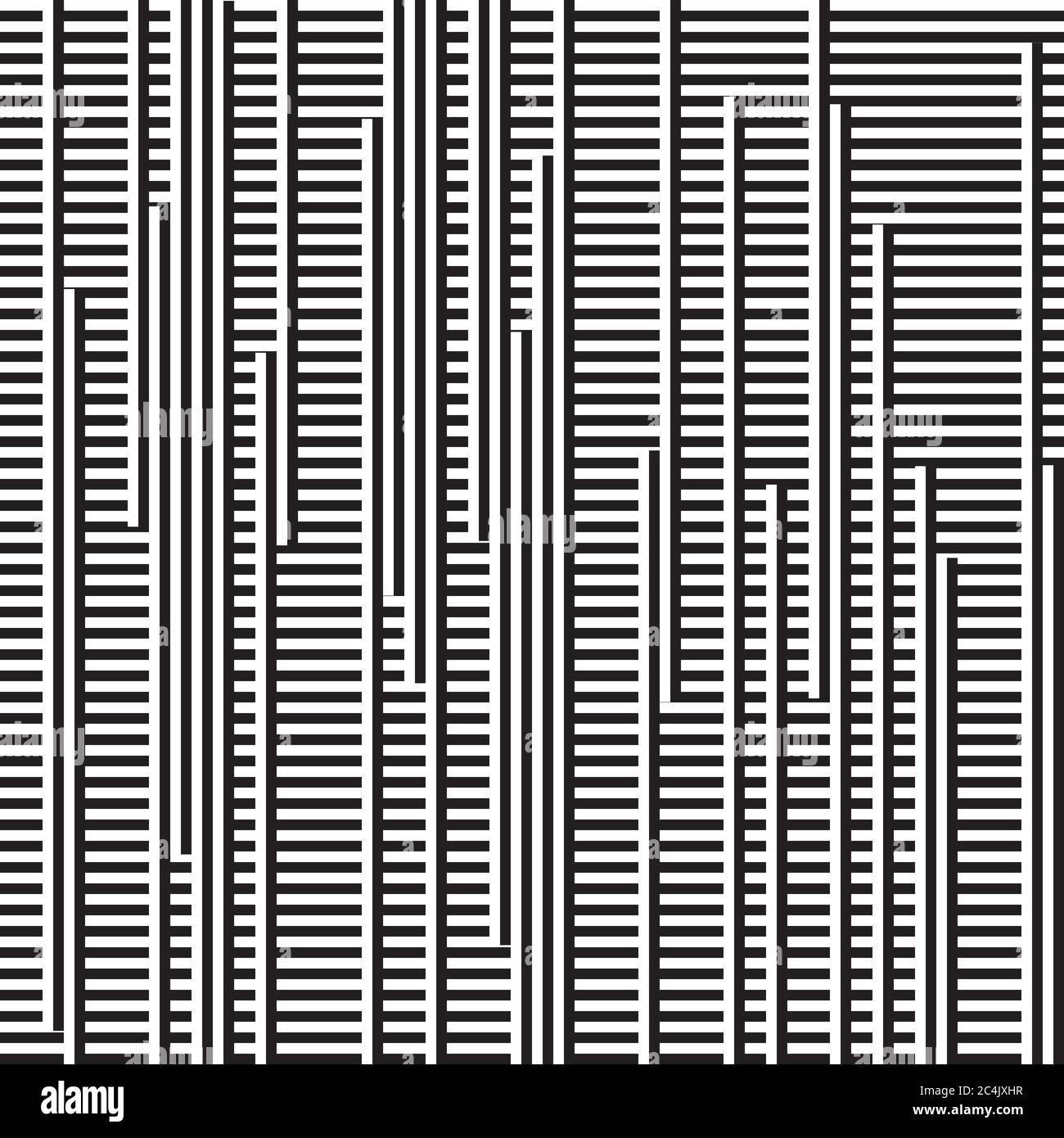 Seamless pattern with horizontal and vertical black segments Stock ...