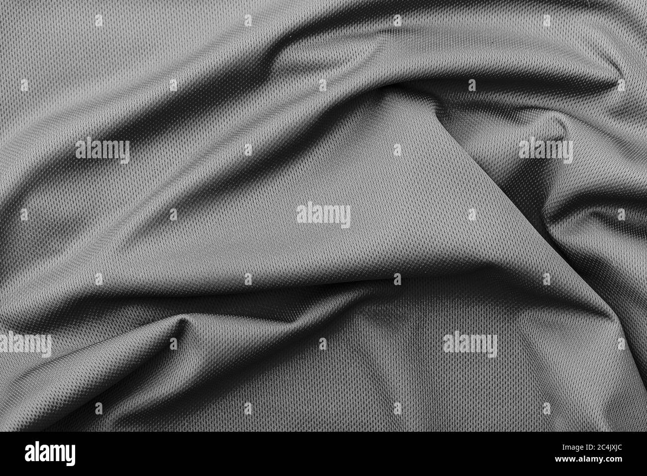 Polyester wrinkle black fabric texture Stock Photo Alamy