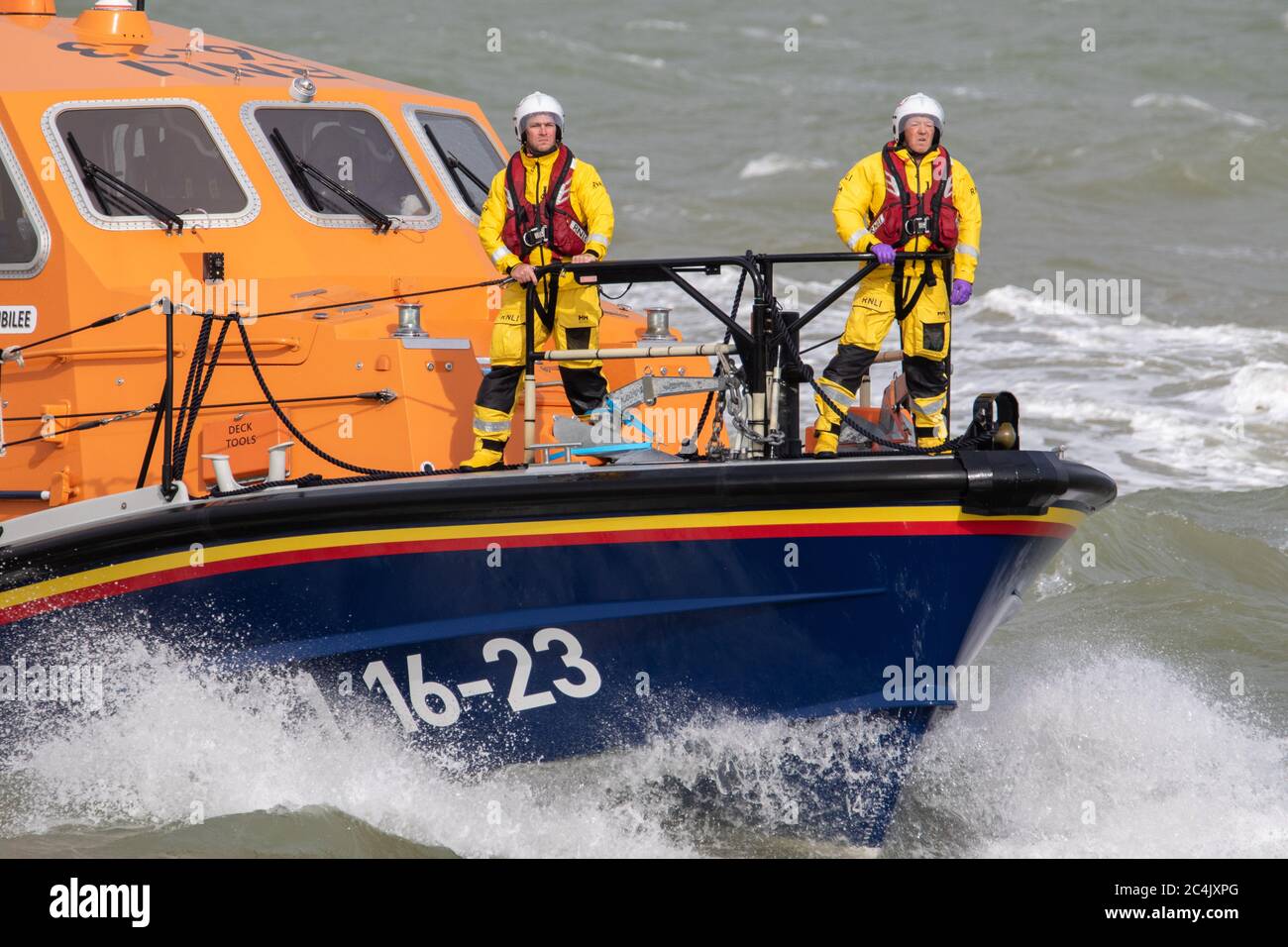 Eastbourne, Sussex, UK. 27th June 2020. HM Coastguard teams along with  Eastbourne RNLI lifeboat conducted a shoreline search off Eastbourne Stock  Photo - Alamy