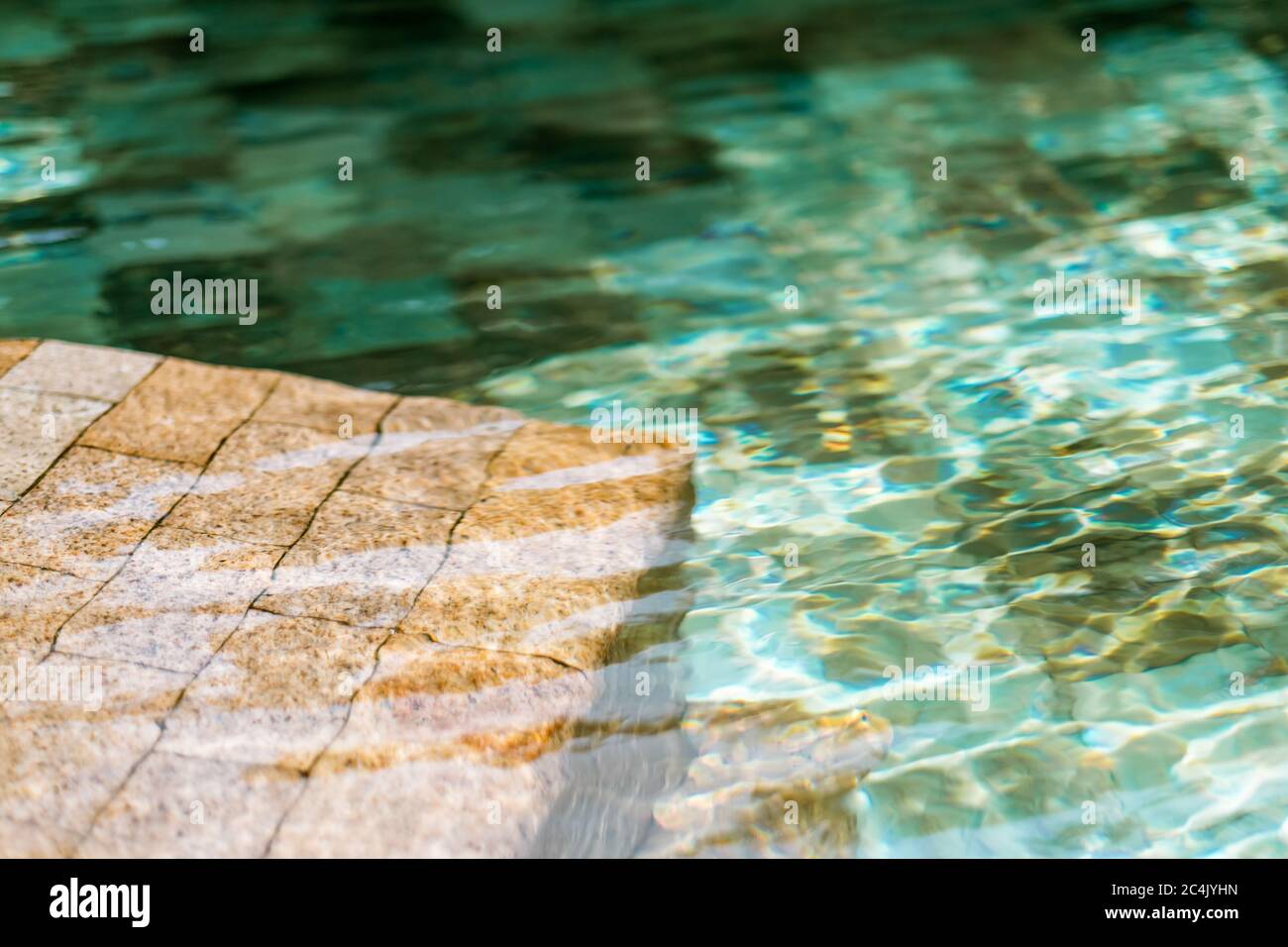 Pool background with turquoise tiles Stock Photo - Alamy