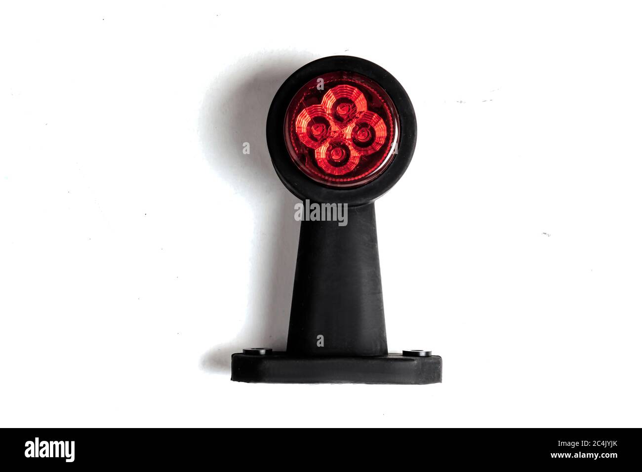 Truck rear LED side light isolated white background Stock Photo - Alamy