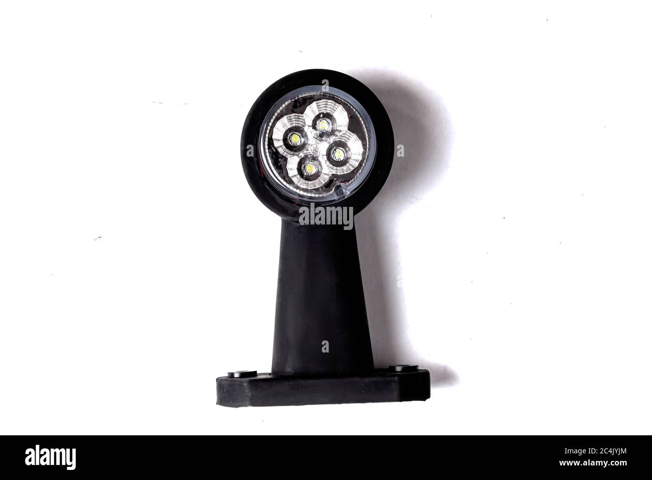 Truck rear LED side light isolated white background Stock Photo - Alamy