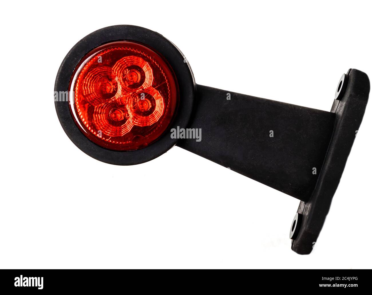 Truck rear LED side light isolated white background Stock Photo - Alamy