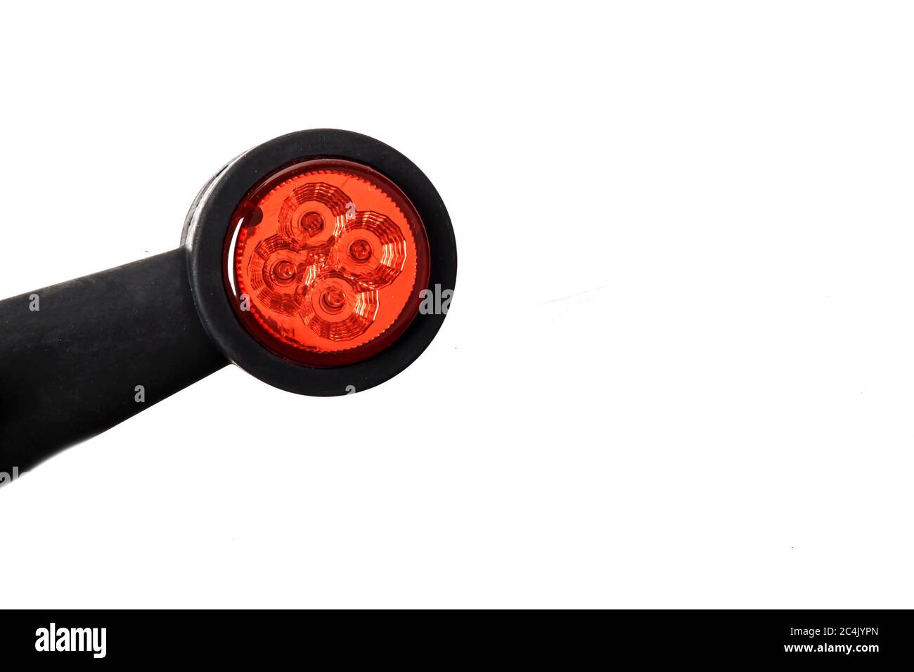Truck rear LED side light isolated white background Stock Photo - Alamy