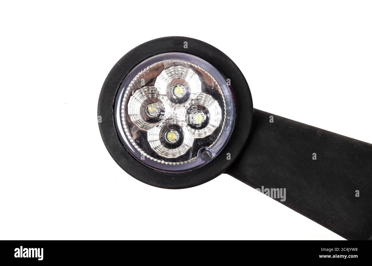 Truck rear LED side light isolated white background Stock Photo - Alamy