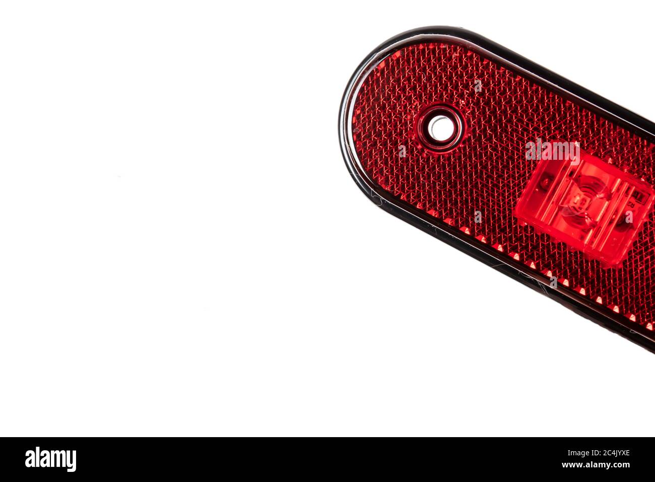 Truck rear LED side light isolated white background Stock Photo - Alamy