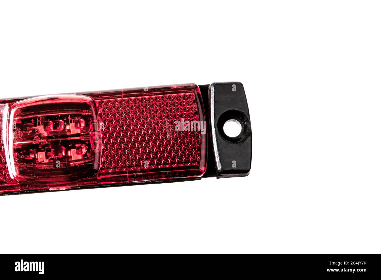 Truck rear LED side light isolated white background Stock Photo - Alamy