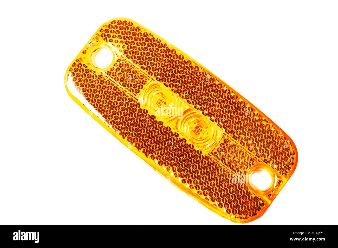 Truck rear LED side light isolated white background Stock Photo - Alamy