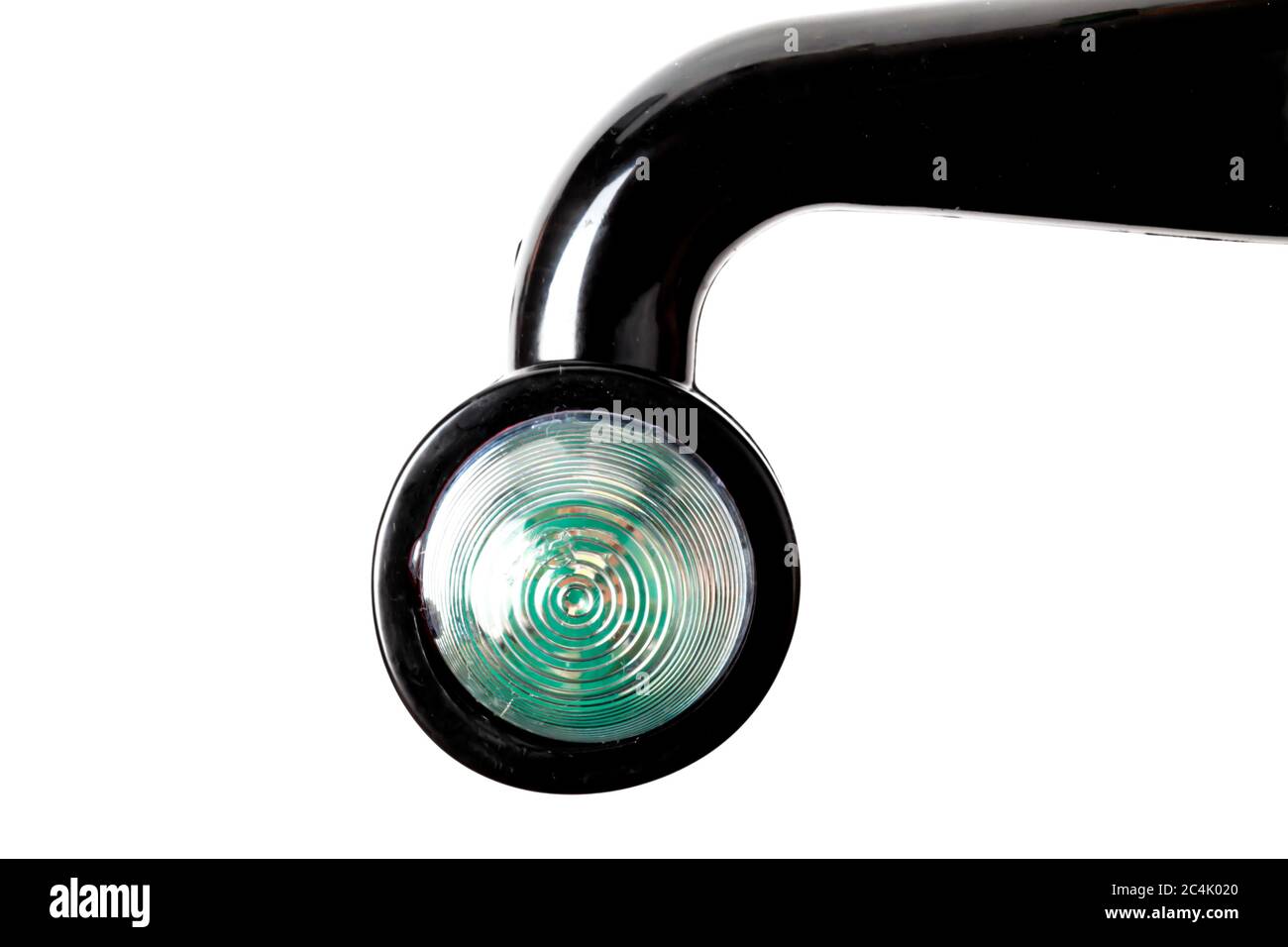 Truck rear LED side light isolated white background Stock Photo - Alamy