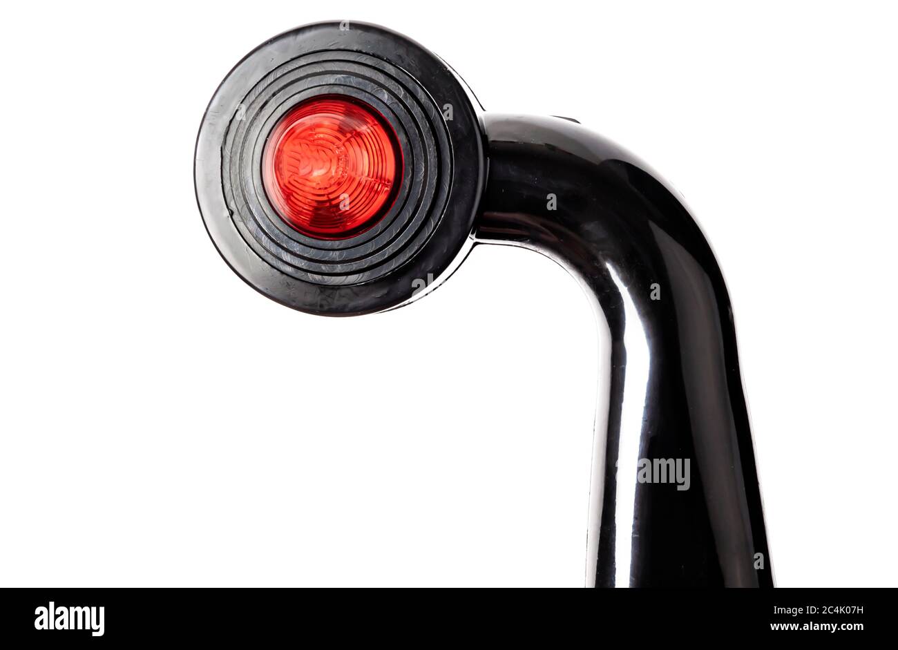 Truck rear LED side light isolated white background Stock Photo - Alamy