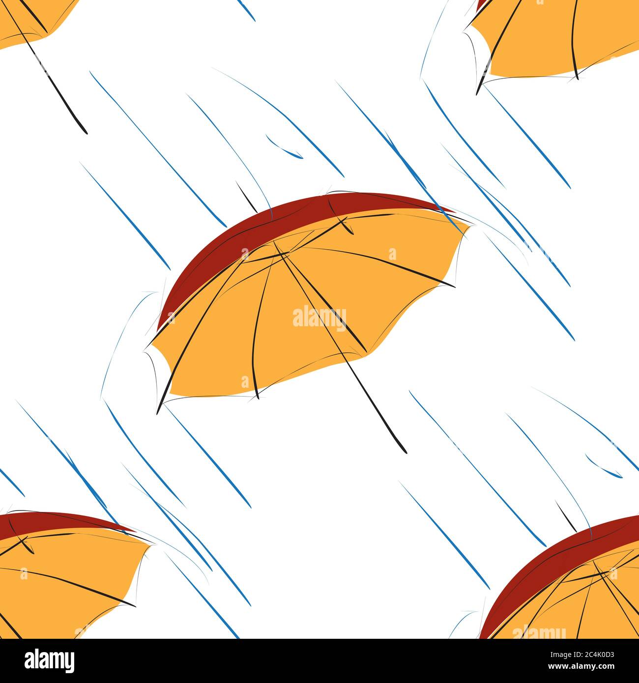 Seamless pattern with red umbrella Stock Vector Image & Art - Alamy