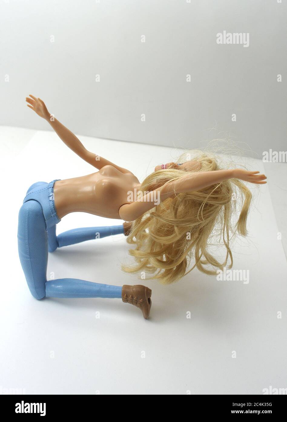 jointed doll Barbie vintage Stock Photo Alamy