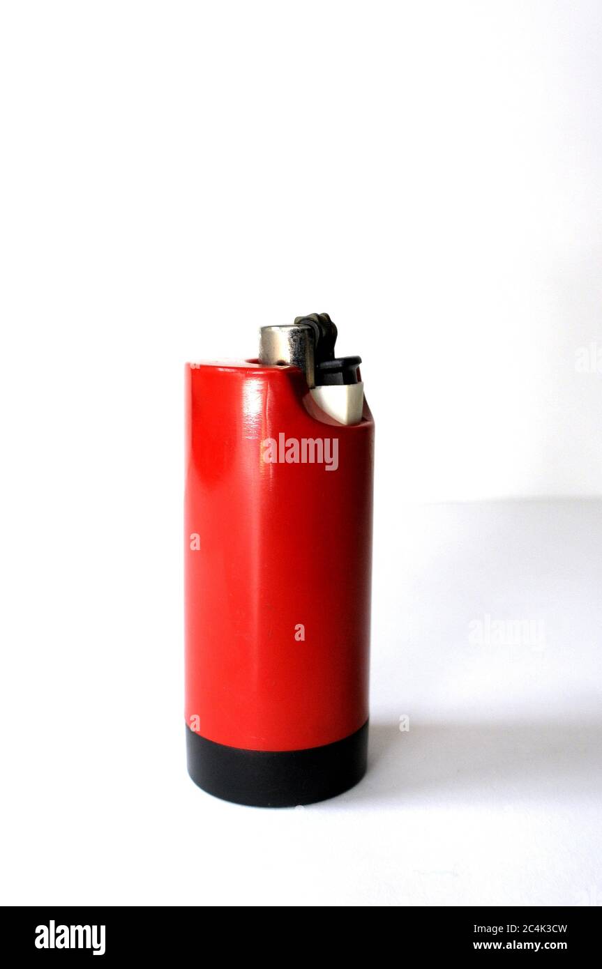 Vintage table plastic lighter Stock Photo Alamy