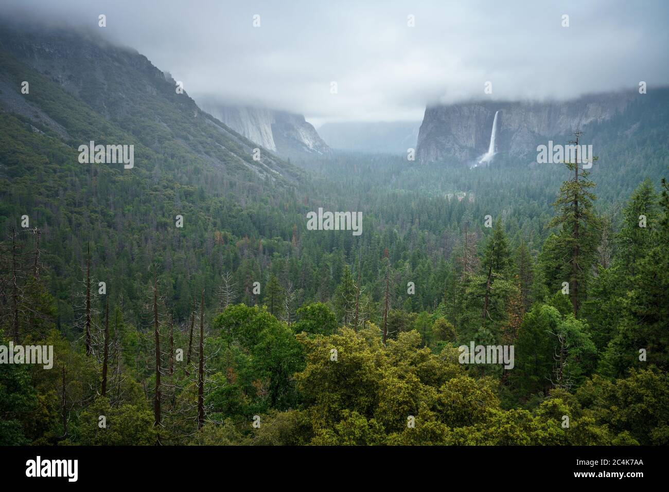 tunnel view in yosemite nationalpark, california in the usa Stock Photo