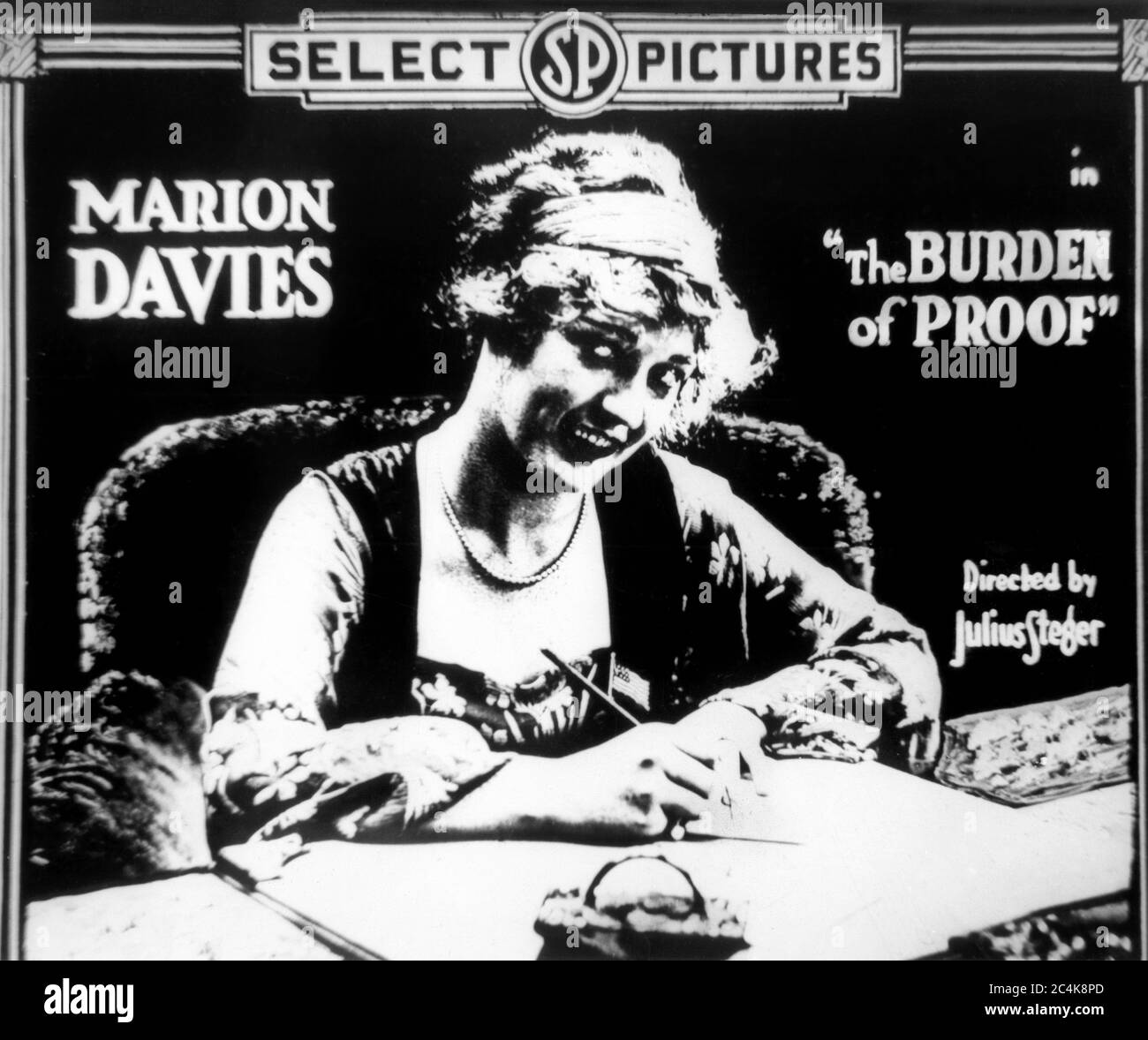 Marion Davies, Publicity Portrait for the Film, 'The Burden of Proof', Select Pictures, 1918 Stock Photo