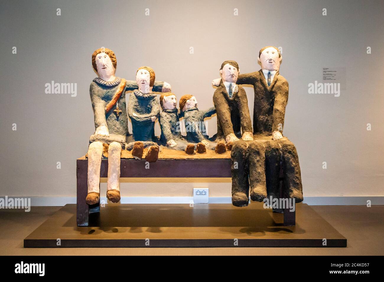 Angela Berg giving a speech in front of The Royal Family in Neuss, Germany Stock Photo