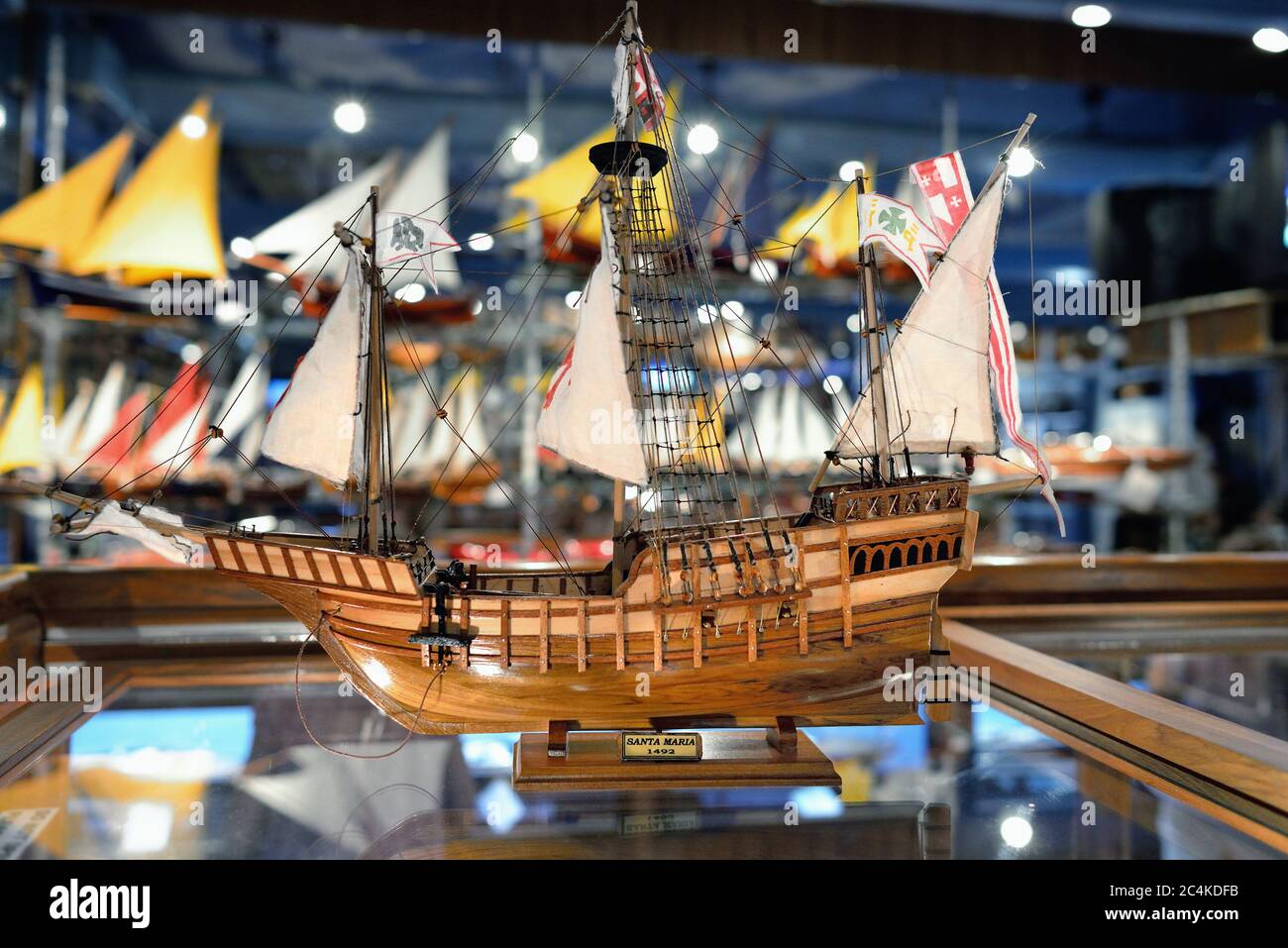 MAURITIUS MAY 2, 2013 "Santa Maria" sailfish as ship model in