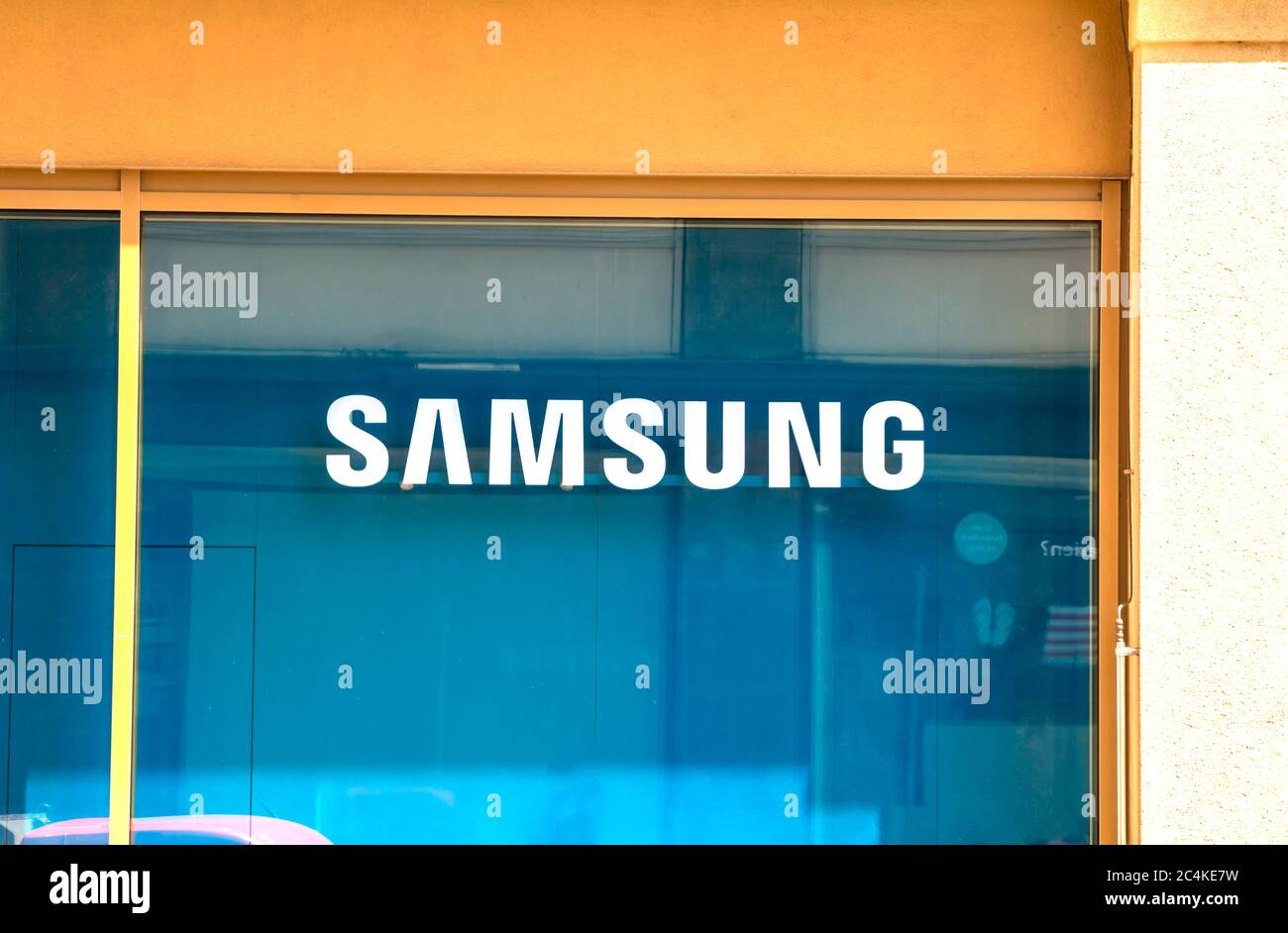 Basel, SWITZERLAND July 1, 2019 Samsung store. Samsung Electronics