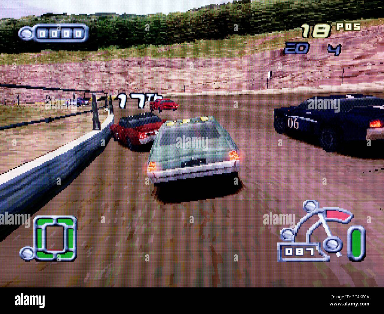 Destruction Derby Raw - Sony Playstation 1 PS1 PSX - Editorial use only Stock Photo
